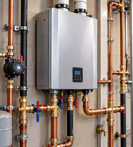 Water heater after replacement installation