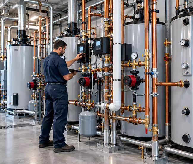 Commercial Water Heater service in Friendswood TX Commercial Water Heater service inspection