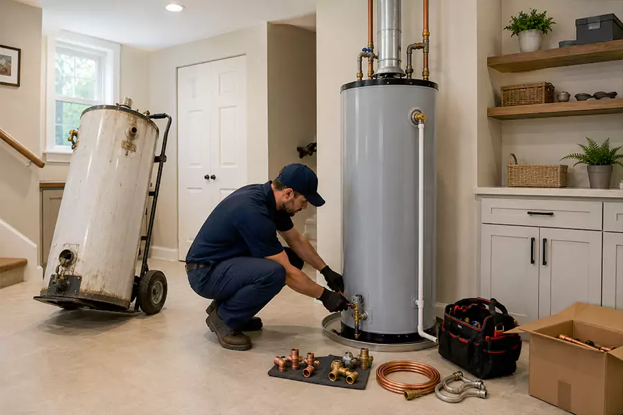 Water heater installation
